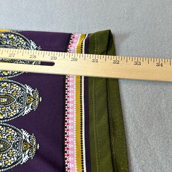 Melissa Paige Boho Palazzo Pants 1X Floral Paisley Stretchy - Picture 3 of 8